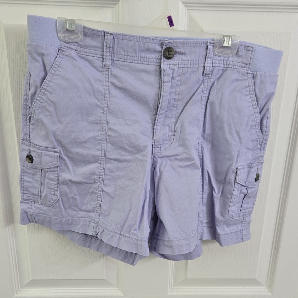 Lee Women's Light Purple Cargo Shorts